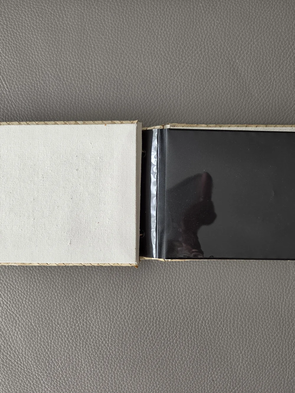 Pottery Barn Woven Straw Mini Photo Album